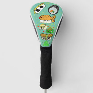 Sushi glitter Golf Head cover Pattern Design 