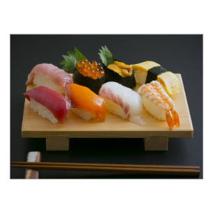 Sushi Harmony - Traditional Nigiri Sushi Art Print