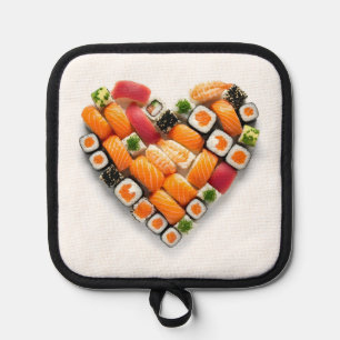 Sushi heart pot holder