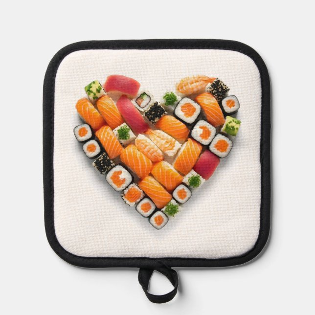 Sushi heart pot holder (Front)
