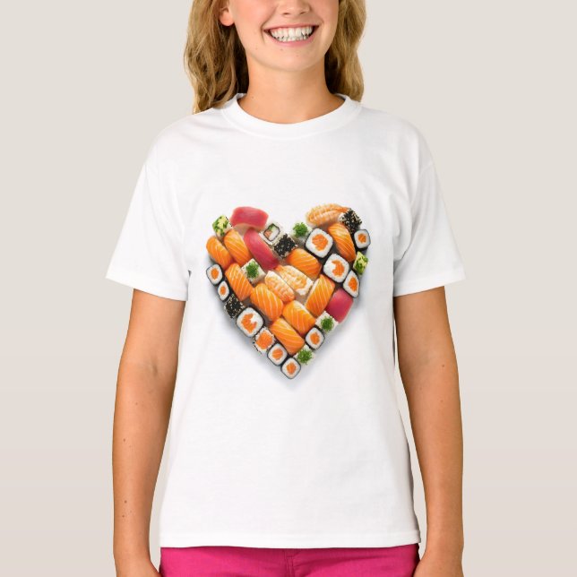 Sushi heart T-Shirt (Front)