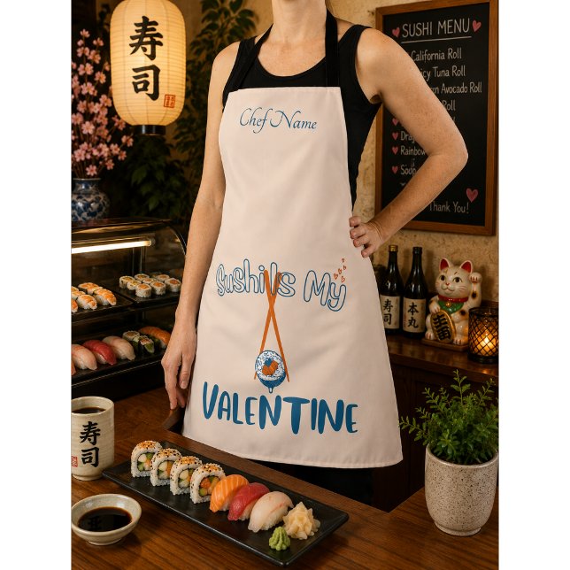 Sushi Is My Valentine, sushi Apron (Creator Uploaded)