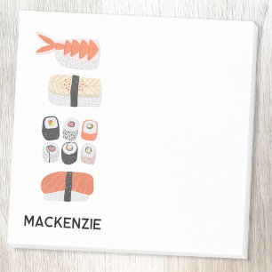 Sushi Japanese Food Art Personalised Post-it Notes