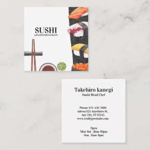 Sushi Japanese Food Business Card