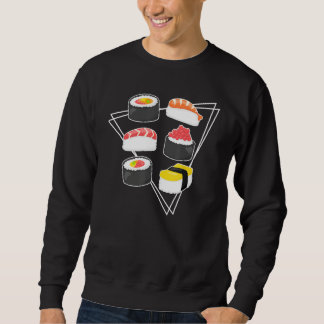 Sushi Japanese Food Maki Nigiri Retro Vintage Sweatshirt