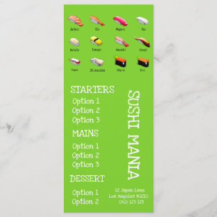 Sushi Japanese restaurant wasabi dinner menu