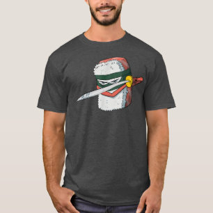 Sushi Japanese Samurai Art Cute Sushi Lovers Art  T-Shirt