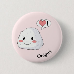 Sushi kawaii 6 cm round badge