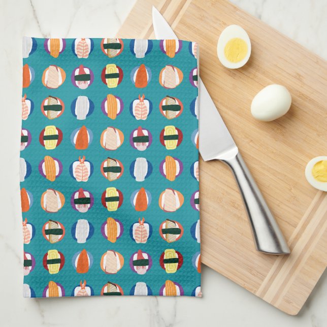 Sushi Kitchen Towel (Quarter Fold)