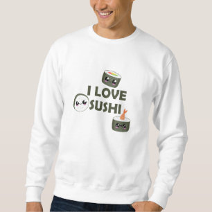 Sushi Love Cute Cawaii Food Favourite Food Sweatshirt
