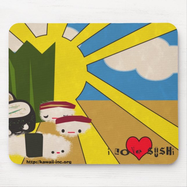 Sushi Lover Mouse Pad (Front)