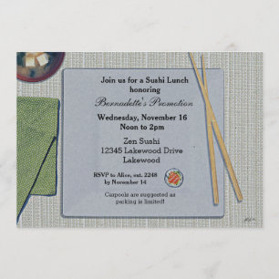 Sushi Lunch Invitations