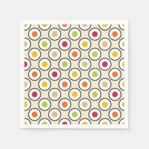 Sushi Maki Polka Dots Napkin
