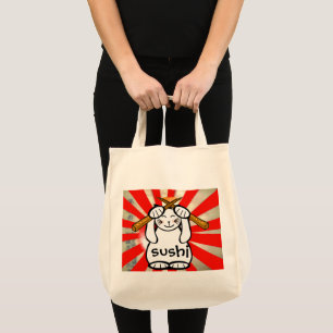 Sushi Maneki Neko Tote