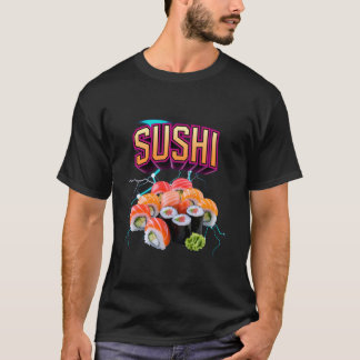 Sushi Meme Bootleg Rap Style 90s Vintage Funny T-Shirt