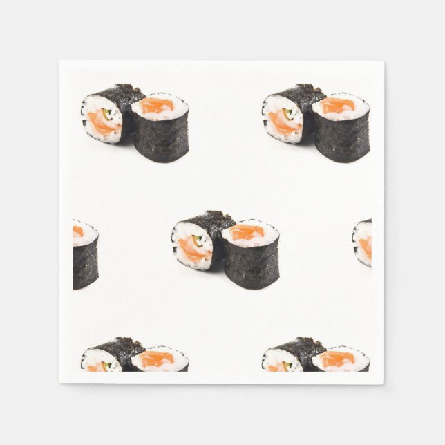 Sushi Napkin, Foodie Party Supplies Napkin (Front)