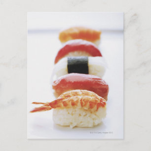 Sushi, Nigiri, close-up Postcard