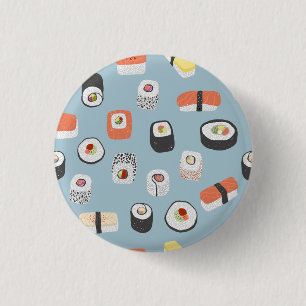 Sushi Nigiri Maki Roll 3 Cm Round Badge