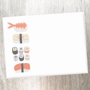 Sushi Nigiri Maki Roll Japanese Food Art Post-it Notes