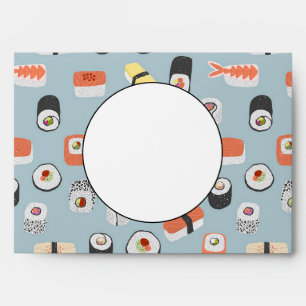 Sushi Nigiri Maki Roll Pattern Envelope