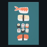 Sushi Nigiri Maki Roll Photo Print<br><div class="desc">Japanese food art for those who love to eat sushi,  sashimi,  nigiri and maki rolls. Yum!</div>