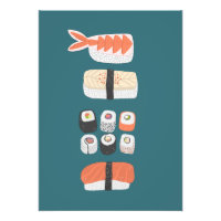 Sushi Nigiri Maki Roll Photo Print