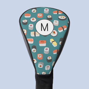 Sushi Nigiri Maki Rolls Japanese Food Monogram Golf Head Cover