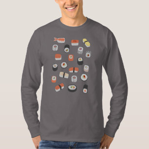 Sushi Nigiri Sashimi Maki Roll Customisable T-Shirt