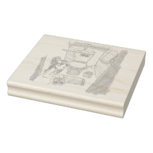 Sushi Nishi Rubber Stamp