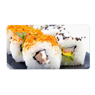 Sushi on a plate