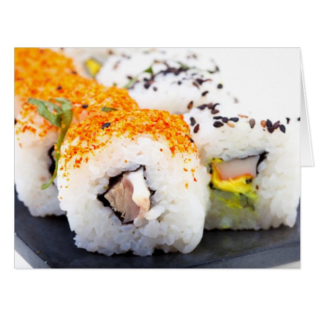 Sushi on a plate (Front Horizontal)