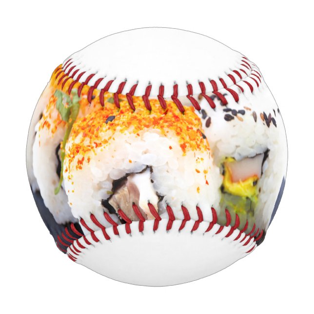Sushi on a plate baseball (Front)