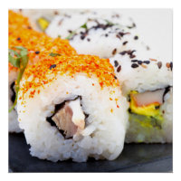 Sushi on a plate