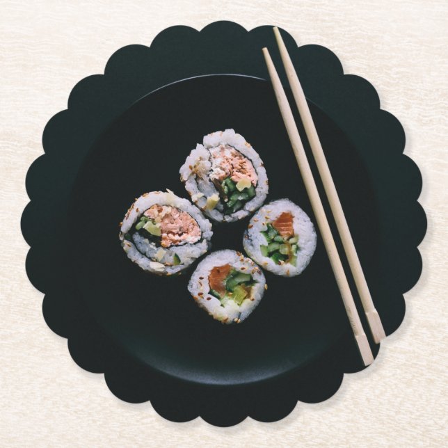 Sushi paper coasters (Front)