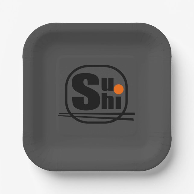 Sushi Paper Plate (Front)