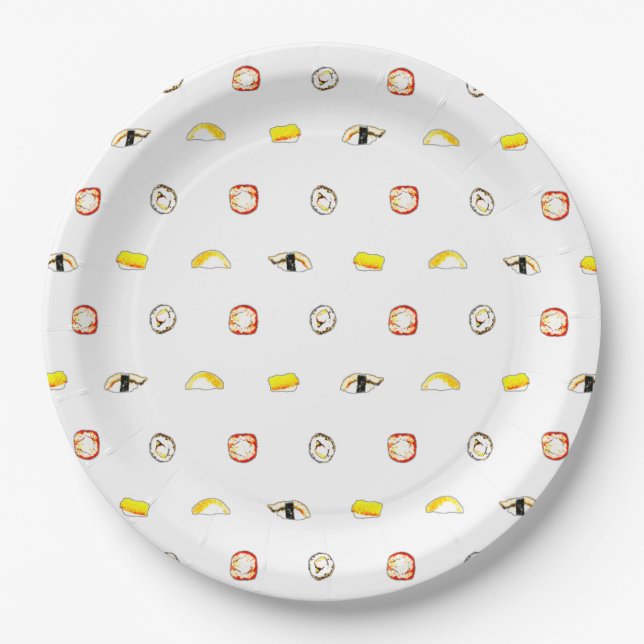 Sushi Paper Plate (Front)