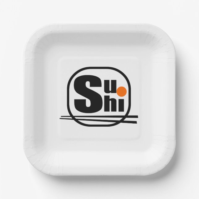 Sushi Paper Plate (Front)