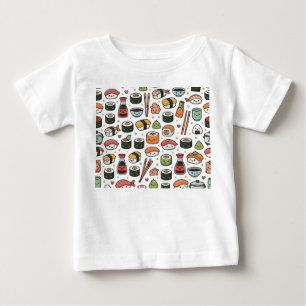 sushi pattern baby T-Shirt