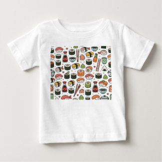 sushi pattern baby T-Shirt