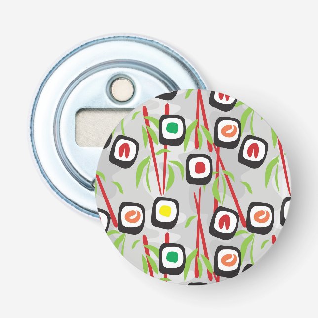 Sushi Pattern Bottle Opener (Front)
