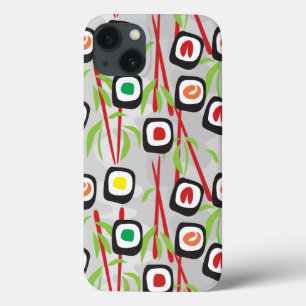 Sushi Pattern iPhone 13 Case