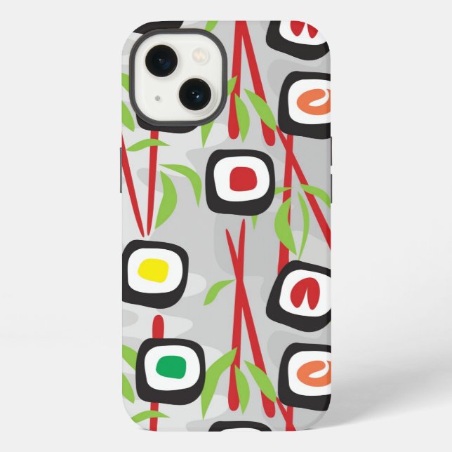 Sushi Pattern iPhone Case (Back)