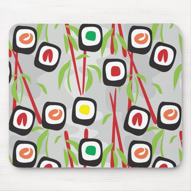 Sushi Pattern Mouse Pad (Front)