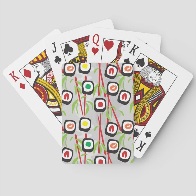 Sushi Pattern Playing Cards (Back)