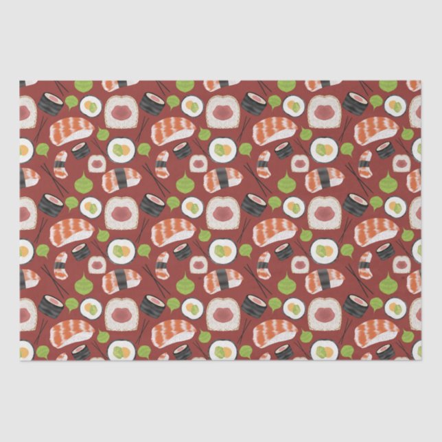 Sushi Pattern Tissue Paper (Front)