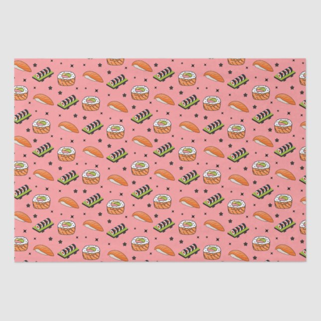 Sushi Pattern Tissue Paper (Front)