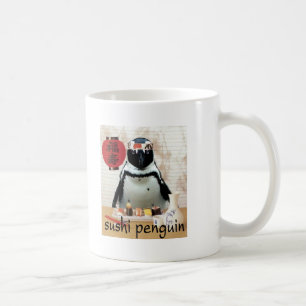 sushi penguin coffee mug