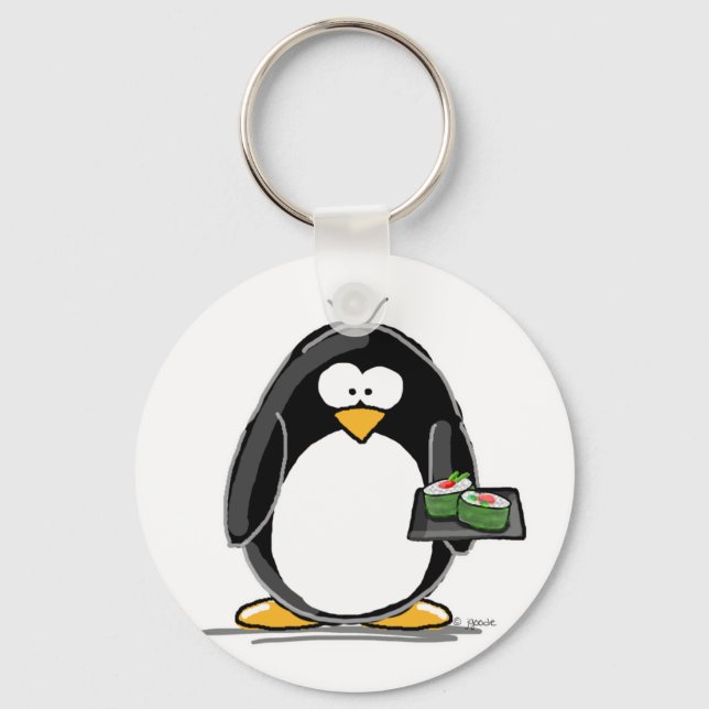 Sushi Penguin Key Ring (Front)