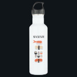 Sushi Personalised 710 Ml Water Bottle<br><div class="desc">Japanese sushi food art for gourmets and foodies.  Customise by changing or removing the name.  Original art by Nic Squirrell.</div>