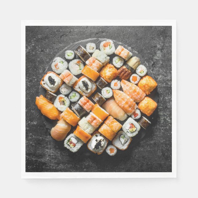 Sushi Platter Napkin (Front)